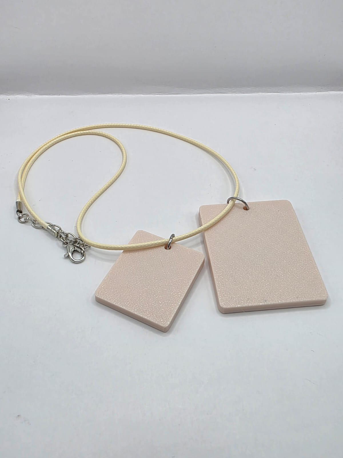 Fun Scallop Shell with Fairy Wings Seaside Theme Lightweight Picture Necklace with Double Pendant. I want to be a fairy