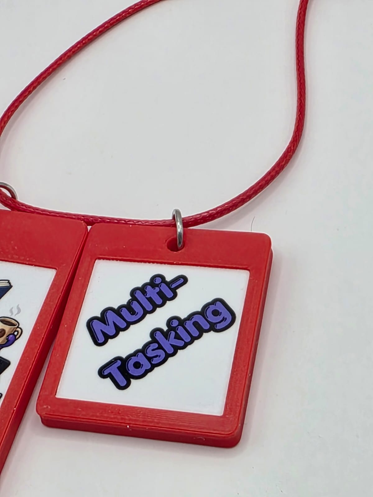 Fun Multitasking Octopus Seaside Theme Lightweight Picture Necklace with Double Pendant. Multi-tasking