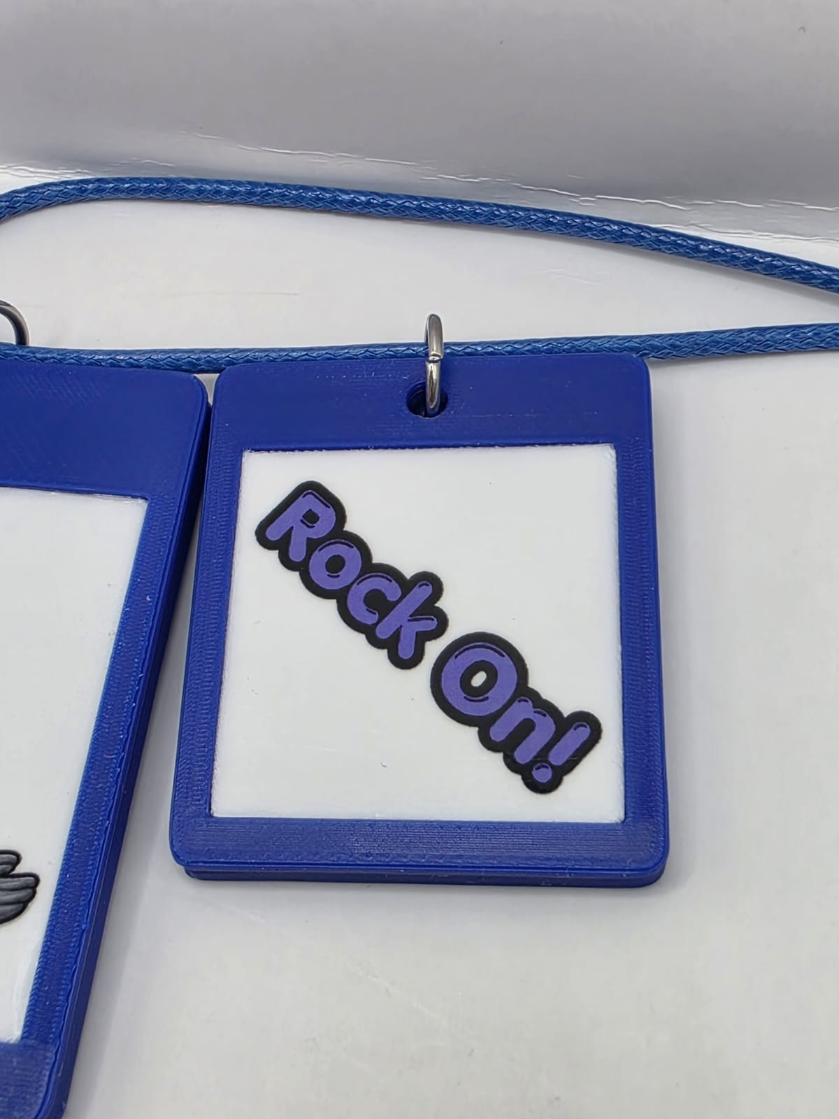 Fun Punk Rock Seal Seaside Theme Lightweight Picture Necklace with Double Pendant. Rock On!
