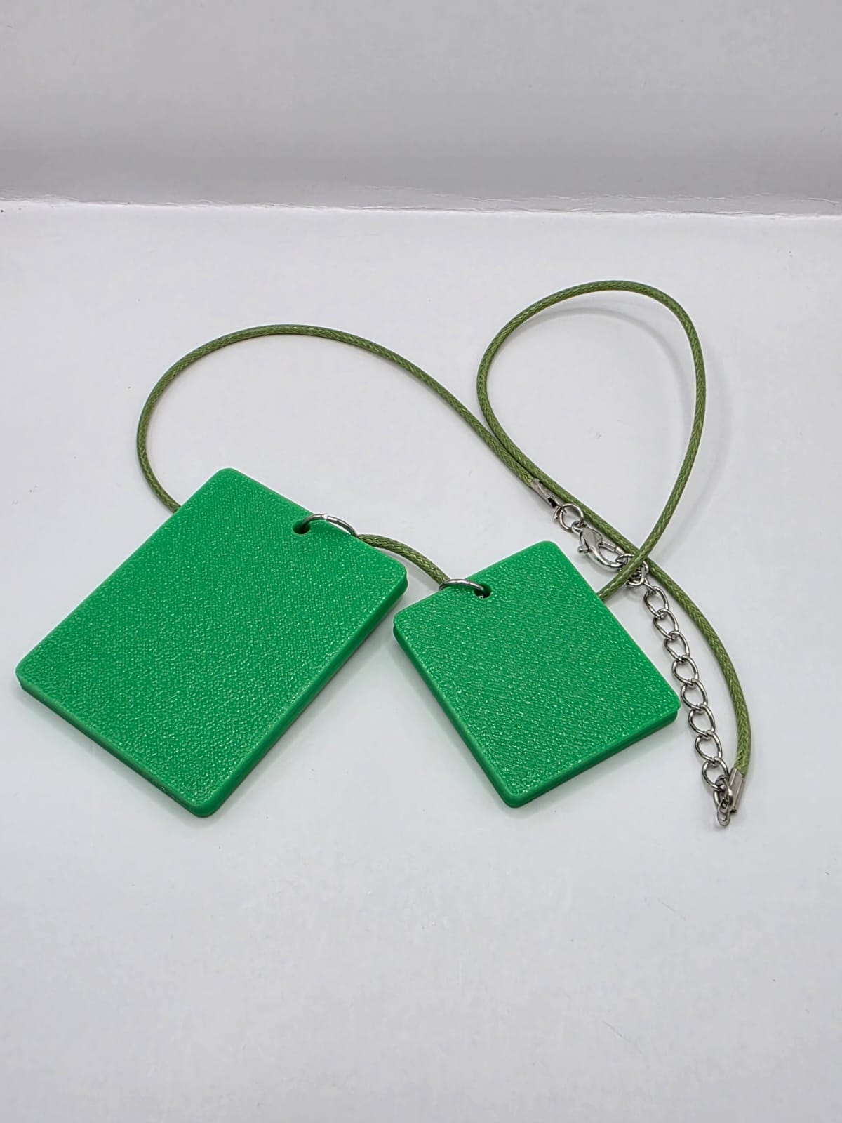 Fun Alien Seahorse Seaside Theme Lightweight Picture Necklace with Double Pendant. Are Aliens Here?