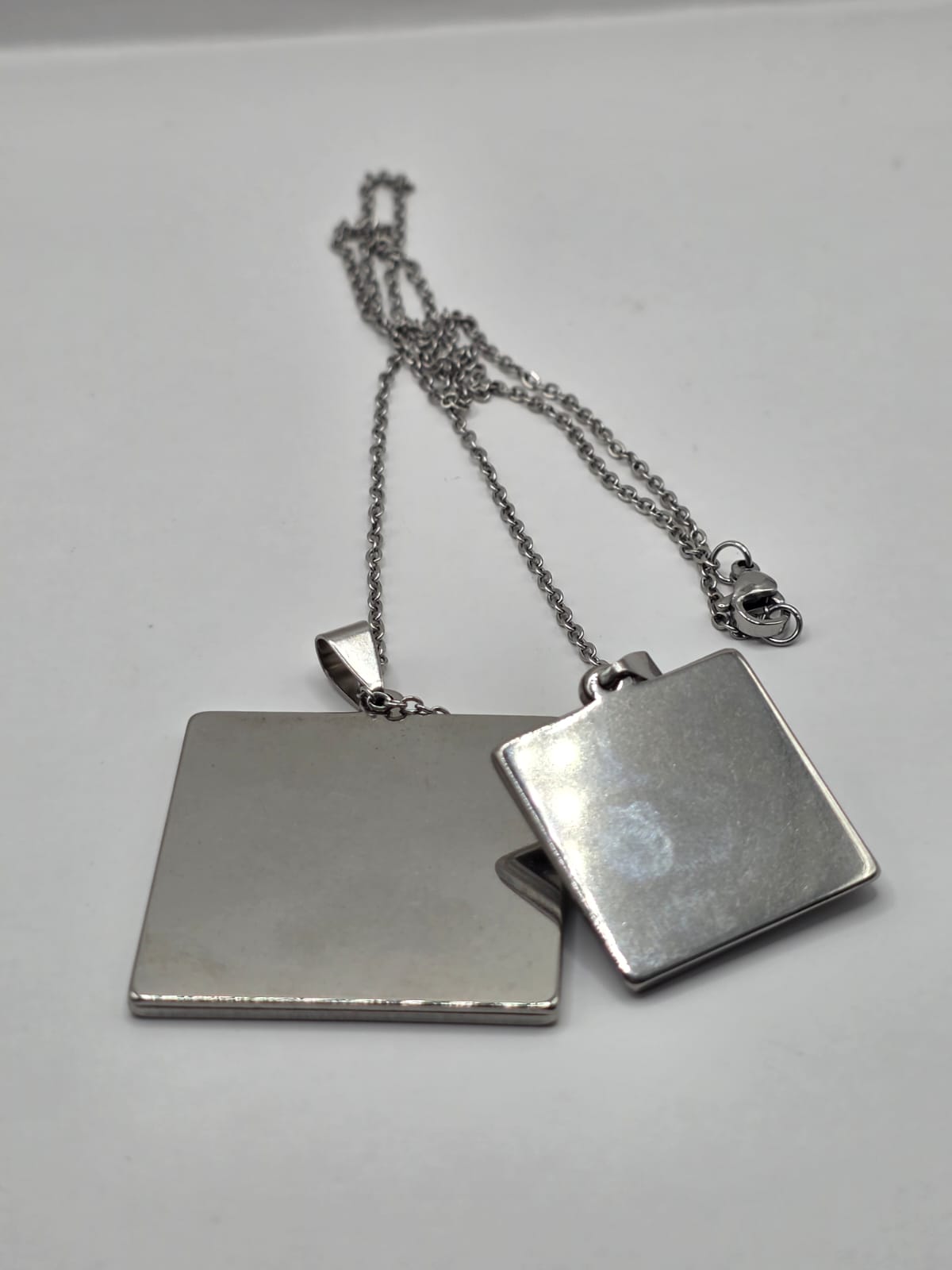 Sea glass and sea glass photo double pendant necklace featuring the actual found piece of sea glass in the photo