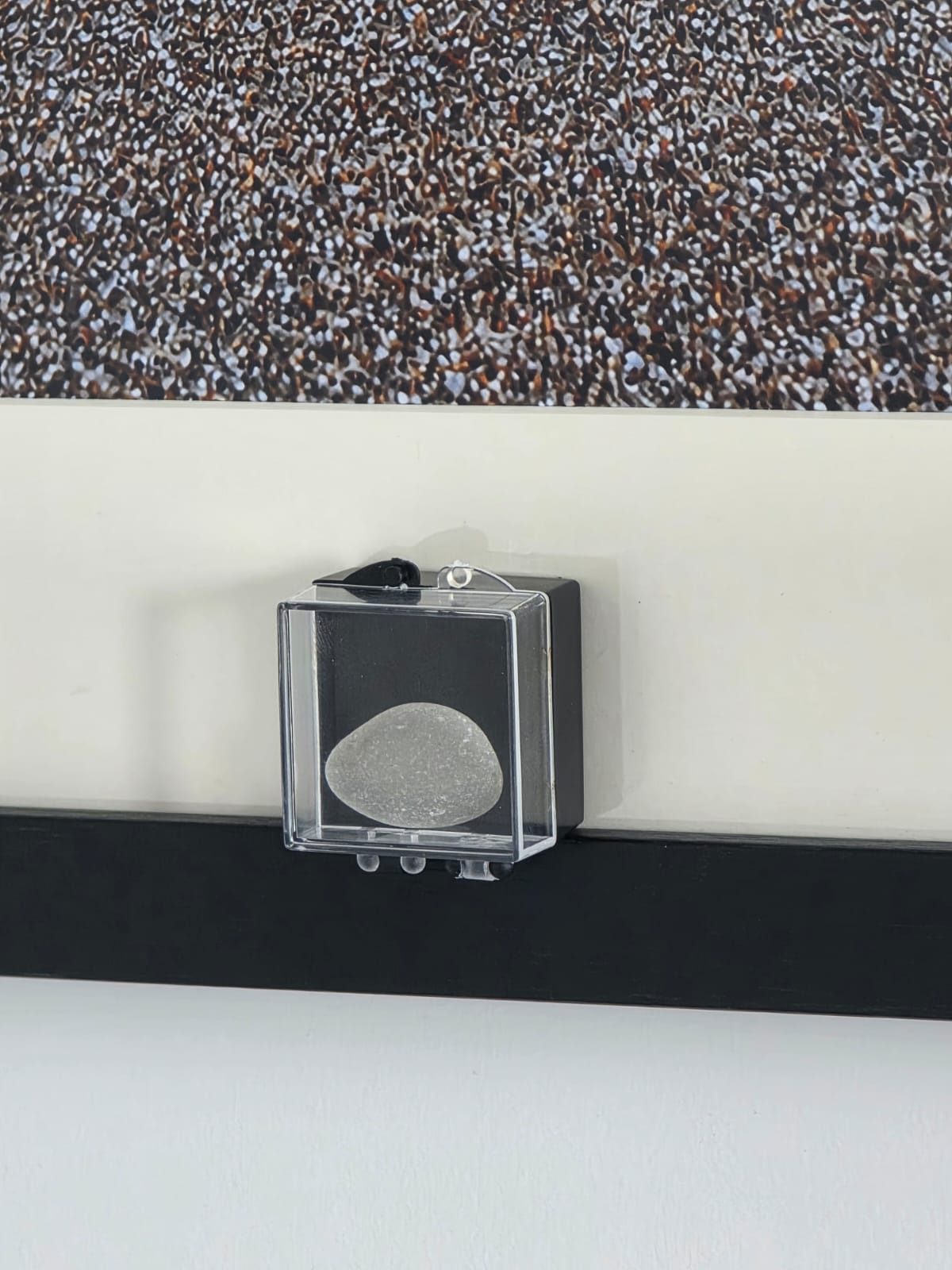 Sea Glass Photo Framed Art Picture with Actual Found Sea Glass in Display Box