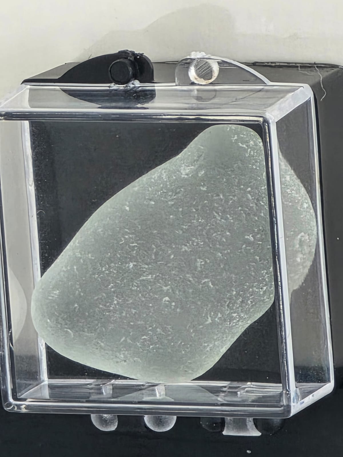 Sea Glass Photo Framed Art Picture with Actual Found Sea Glass in Display Box