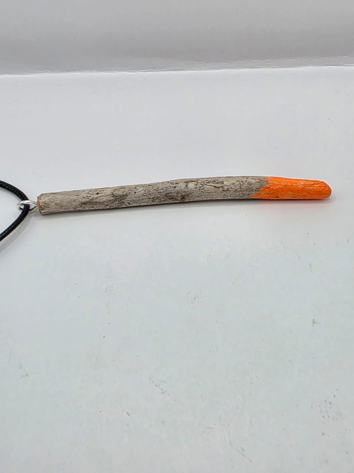 Driftwood pendant necklace featuring art painted style design
