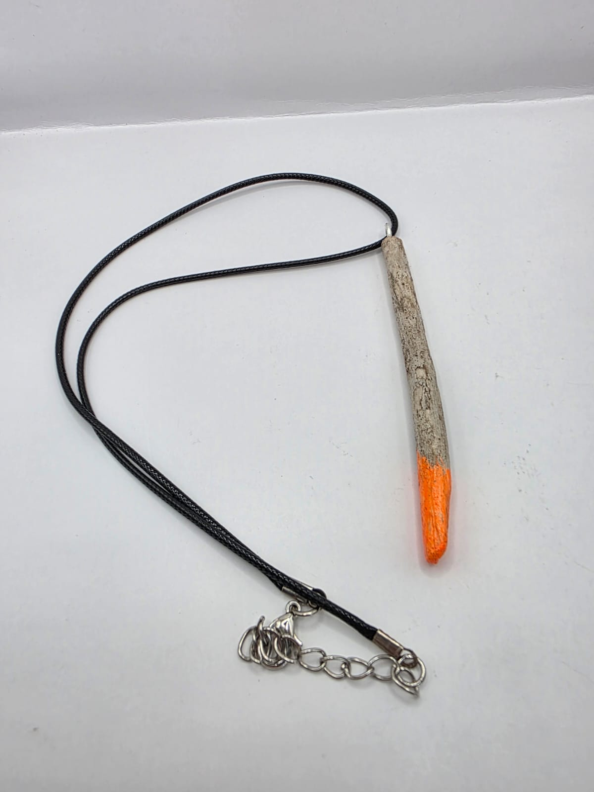 Driftwood pendant necklace featuring art painted style design