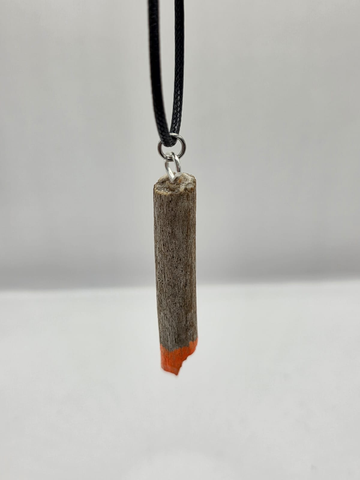 Driftwood pendant necklace featuring art painted style design