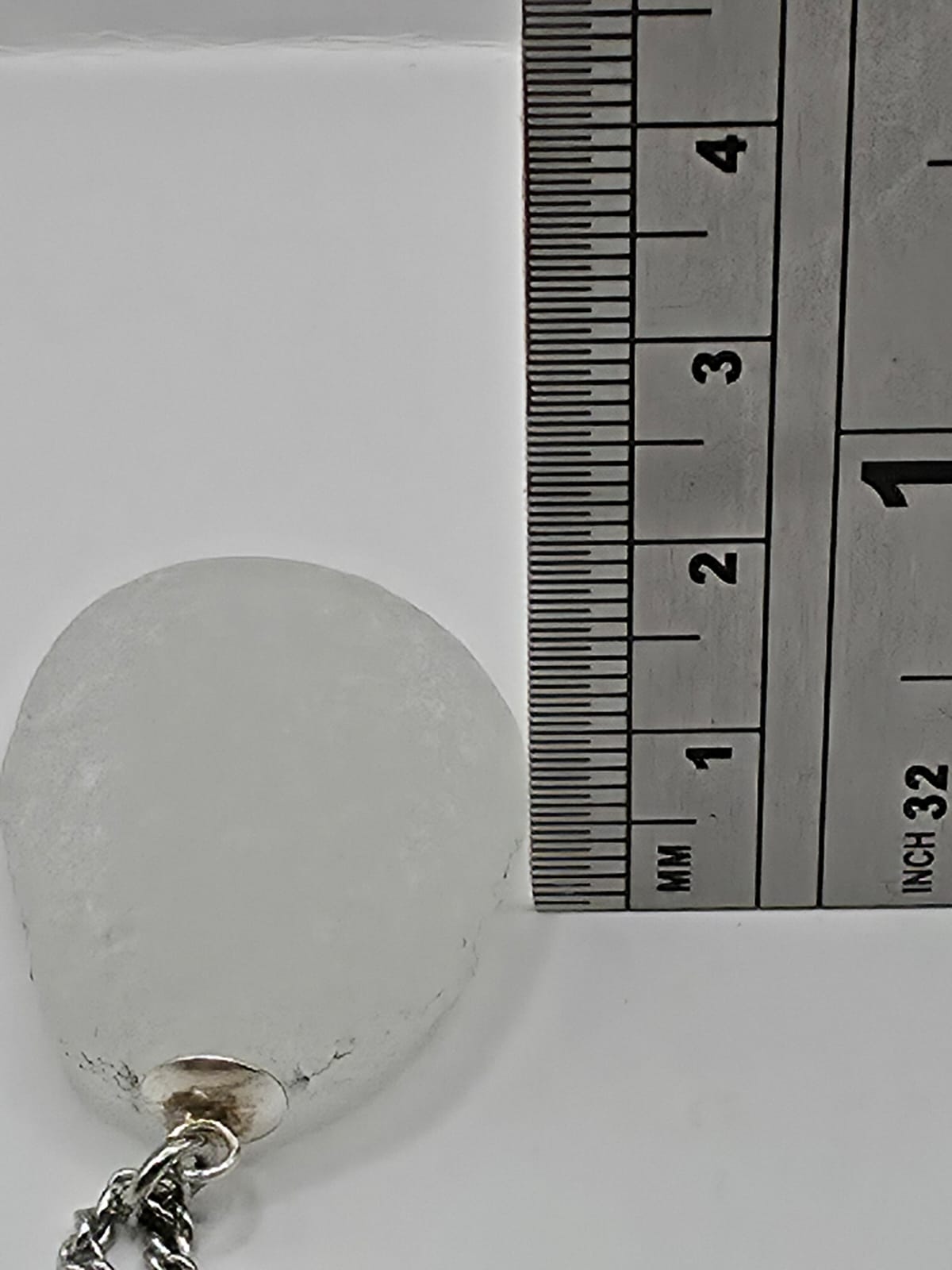 Genuine Chunky Sea Glass Pendant Necklace, Hand-Collected Frosted Glass, on stainless steel chain. Each piece is a one-of-a-kind