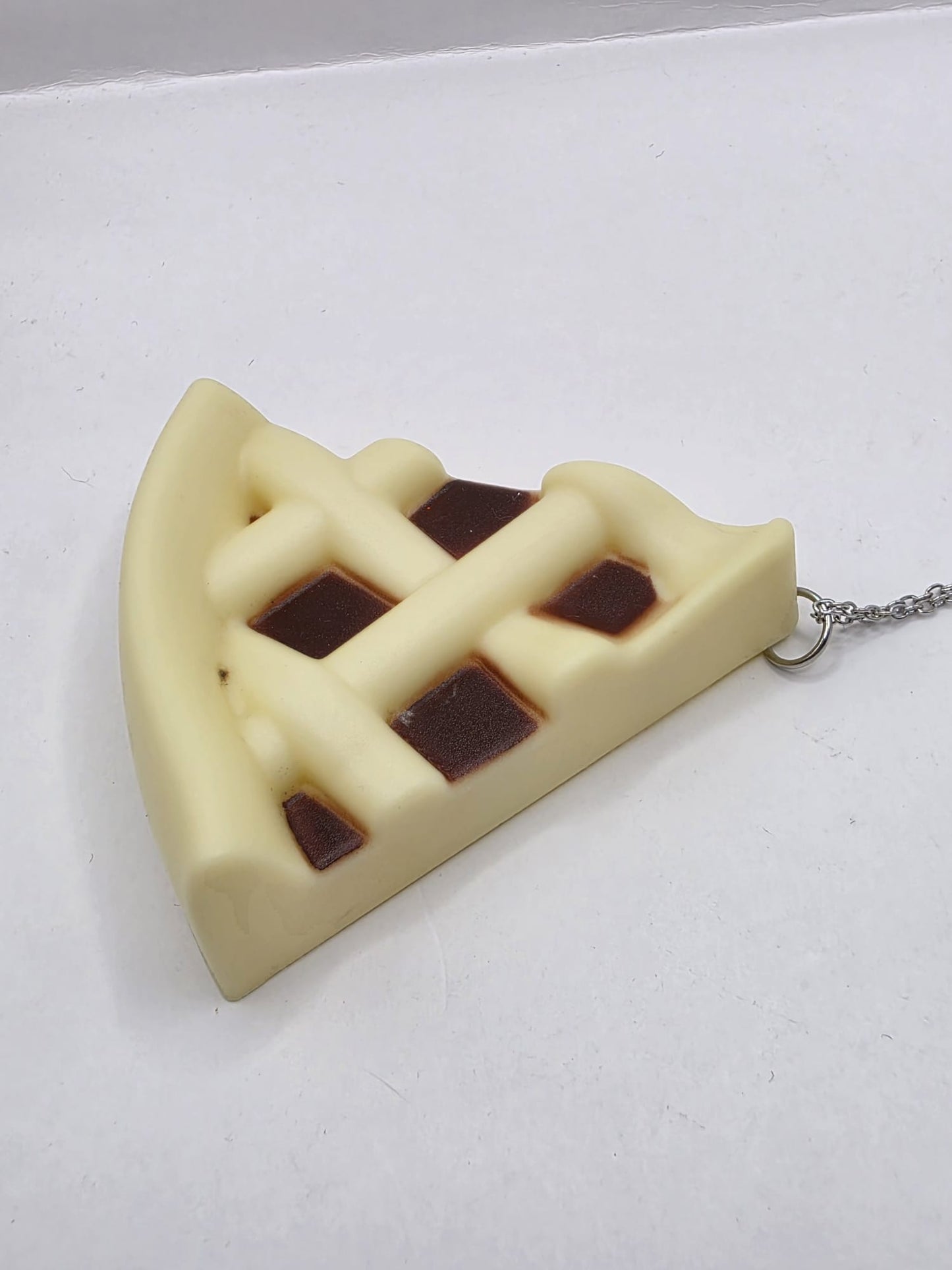 Vintage Upcycled Pie Slice Necklace Kitsch Food Jewellery