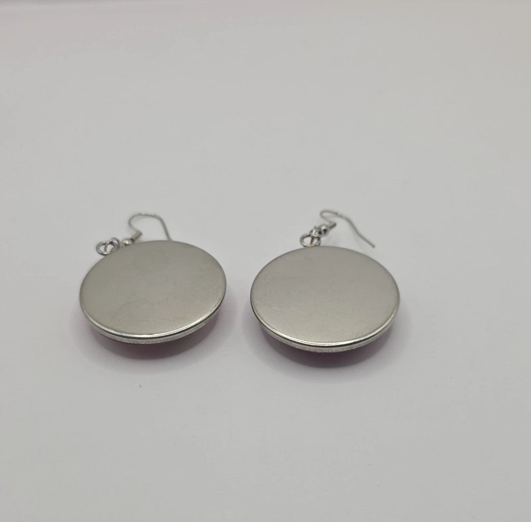Hazbin Hotel Inspired Angel Dust & Fat Nuggets Mismatched Dangle Earrings