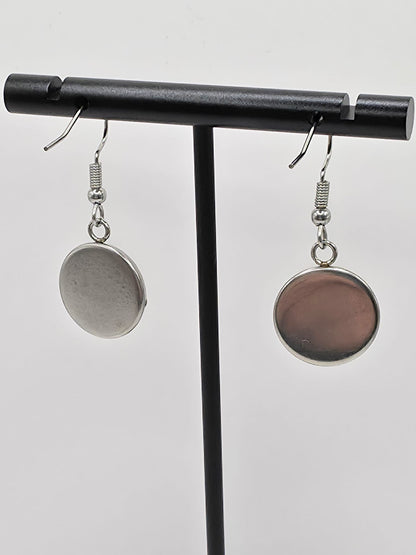 Hazbin Hotel Inspired Angel Dust & Fat Nuggets Dangle Stainless Steel Earrings