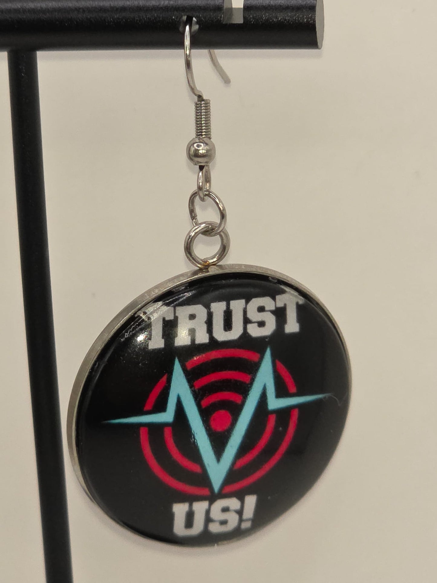 Hazbin Hotel Inspired Vox & Trust Us Mismatched Dangle Earrings