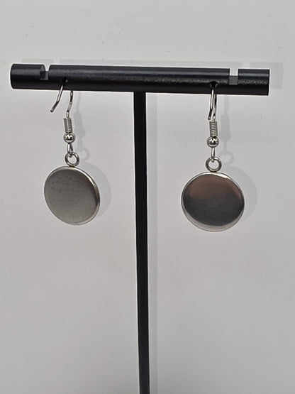 Hazbin Hotel Inspired Vox & Trust Us Dangle Stainless Steel Fish Hook Earrings