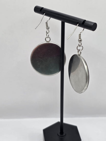 Hazbin Hotel Inspired Alastor & You're Sloppy Mismatched Dangle Earrings