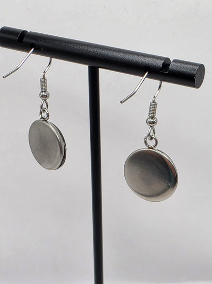 Hazbin Hotel Inspired Husk & Loser Baby Mismatched Dangle Earrings