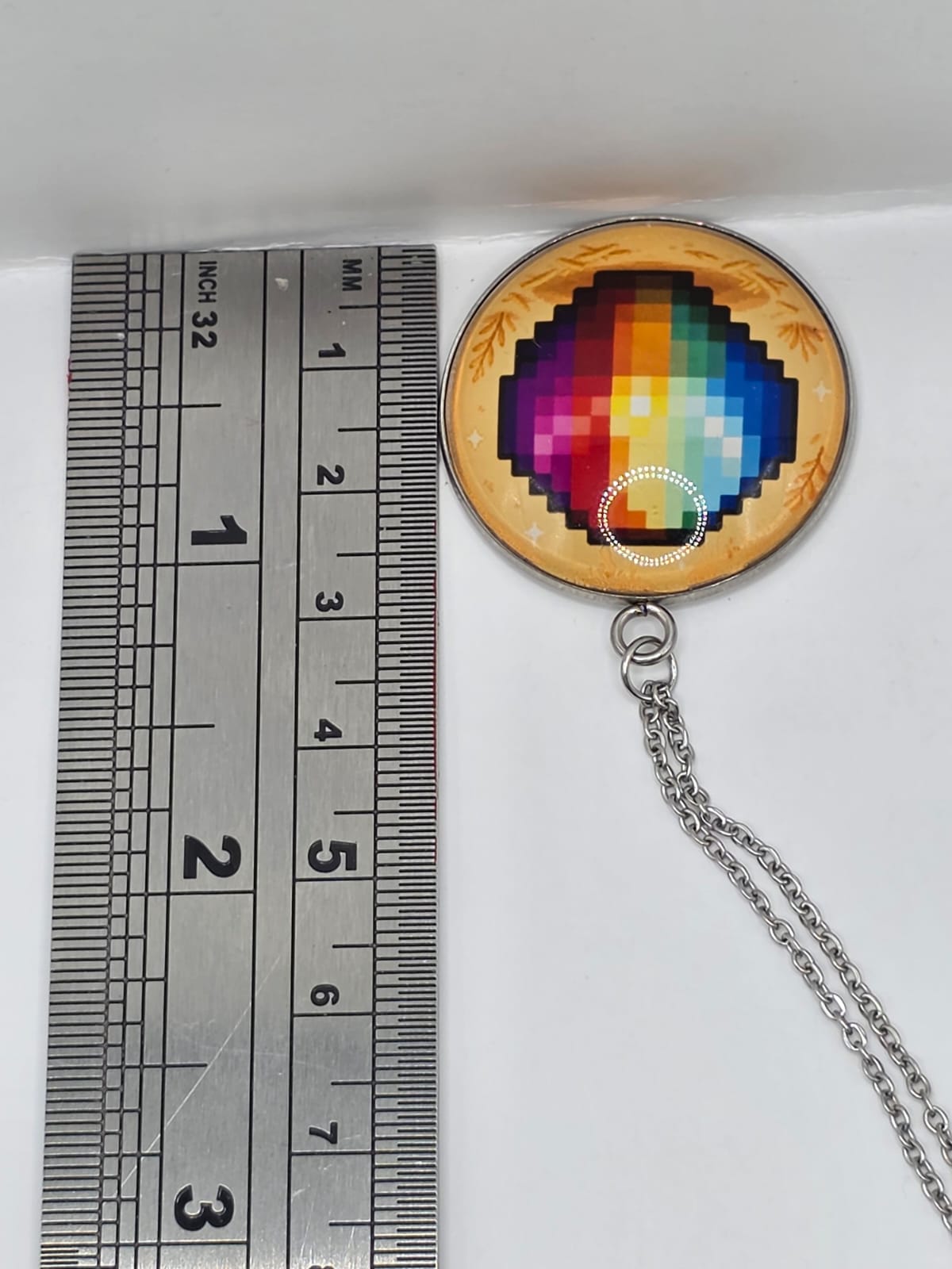 Stardew Valley Inspired Prismatic Shard 30mm Pendant Necklace