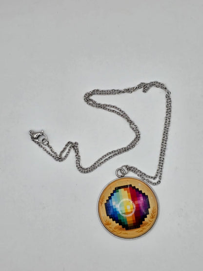 Stardew Valley Inspired Prismatic Shard 30mm Pendant Necklace
