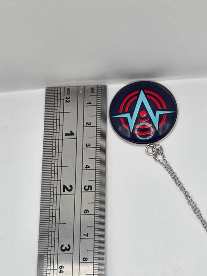Hazbin Hotel Inspired VoxTek Logo 30 mm Pendant Necklace