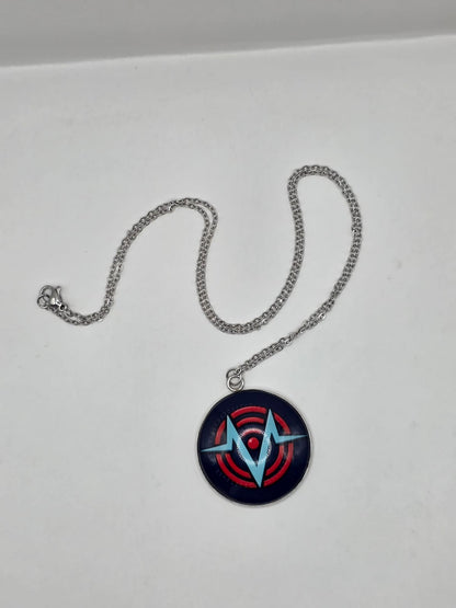 Hazbin Hotel Inspired VoxTek Logo 30 mm Pendant Necklace