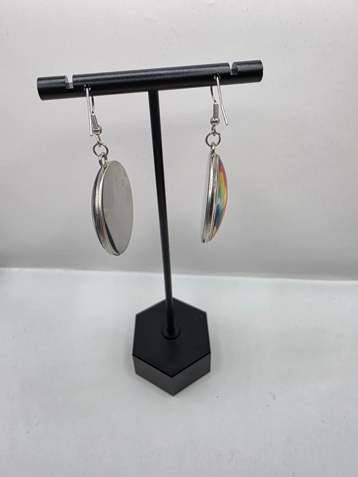 Stardew Valley Inspired Prismatic Shard & Stardrop 30 mm Dangle Earrings