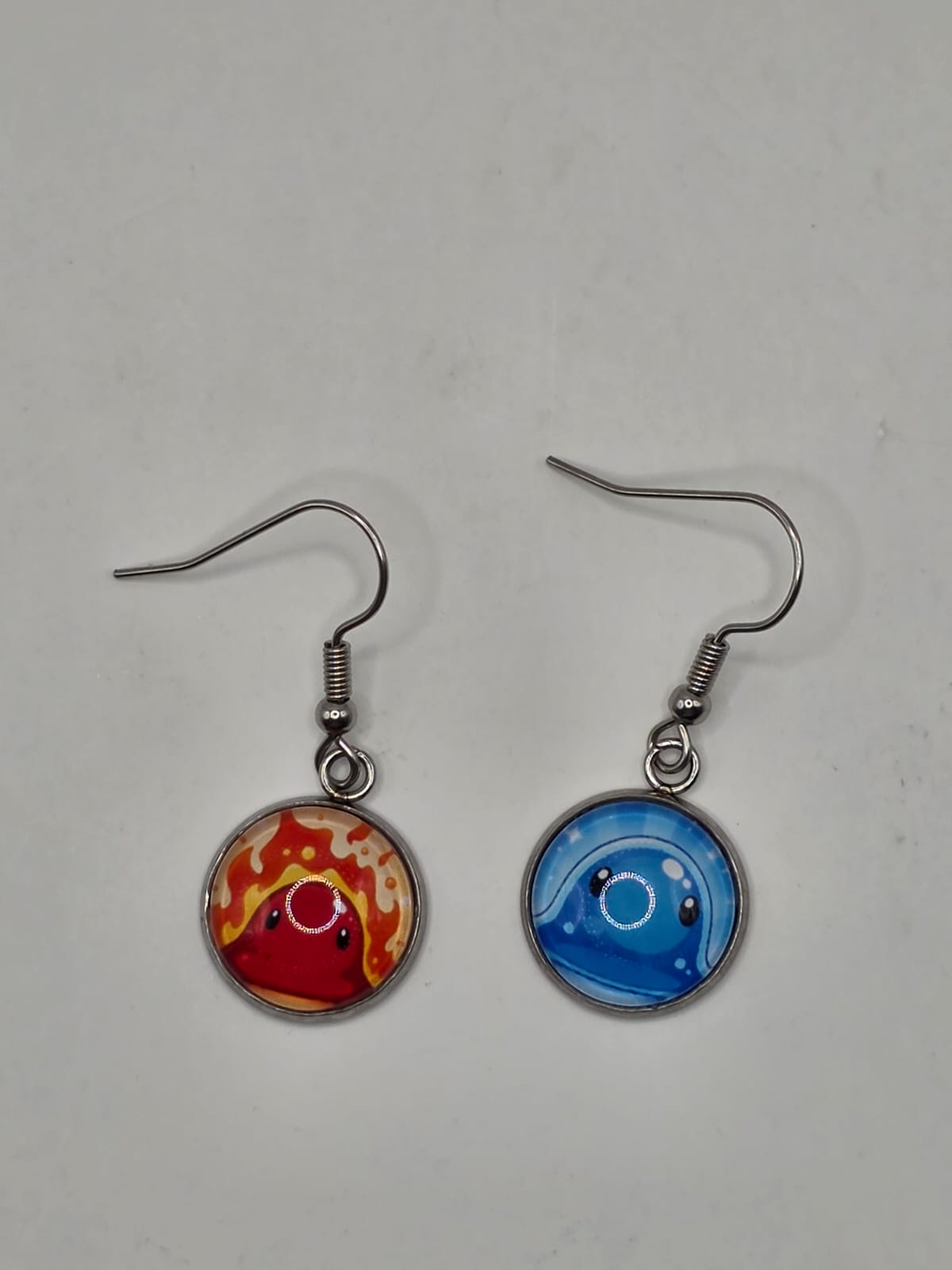 Slime Rancher Inspired Puddle Slime & Fire Slime 14 mm Dangle Earrings