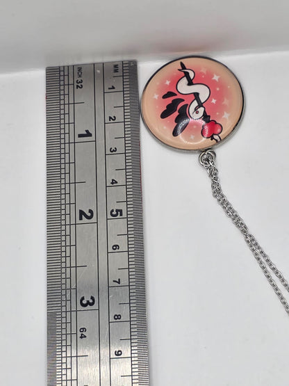 Hazbin Hotel Inspired Lucifer's Staff 30 mm Pendant Necklace