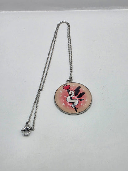 Hazbin Hotel Inspired Lucifer's Staff 30 mm Pendant Necklace