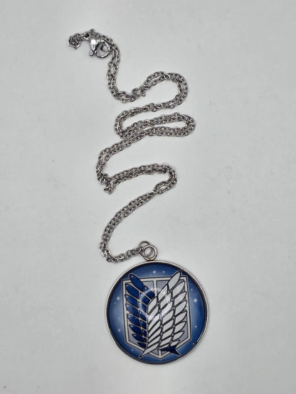 Attack on Titan Inspired Wings of Freedom 30 mm Pendant Necklace