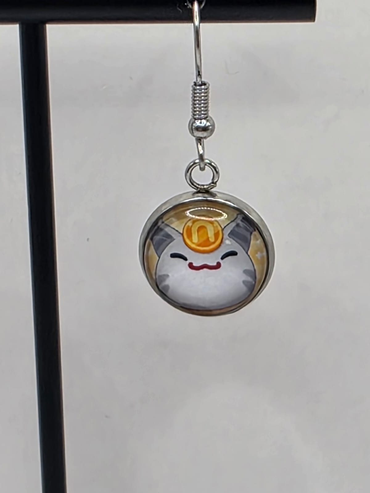 Slime Rancher Inspired Gold & Lucky Slime 14 mm Dangle Earrings