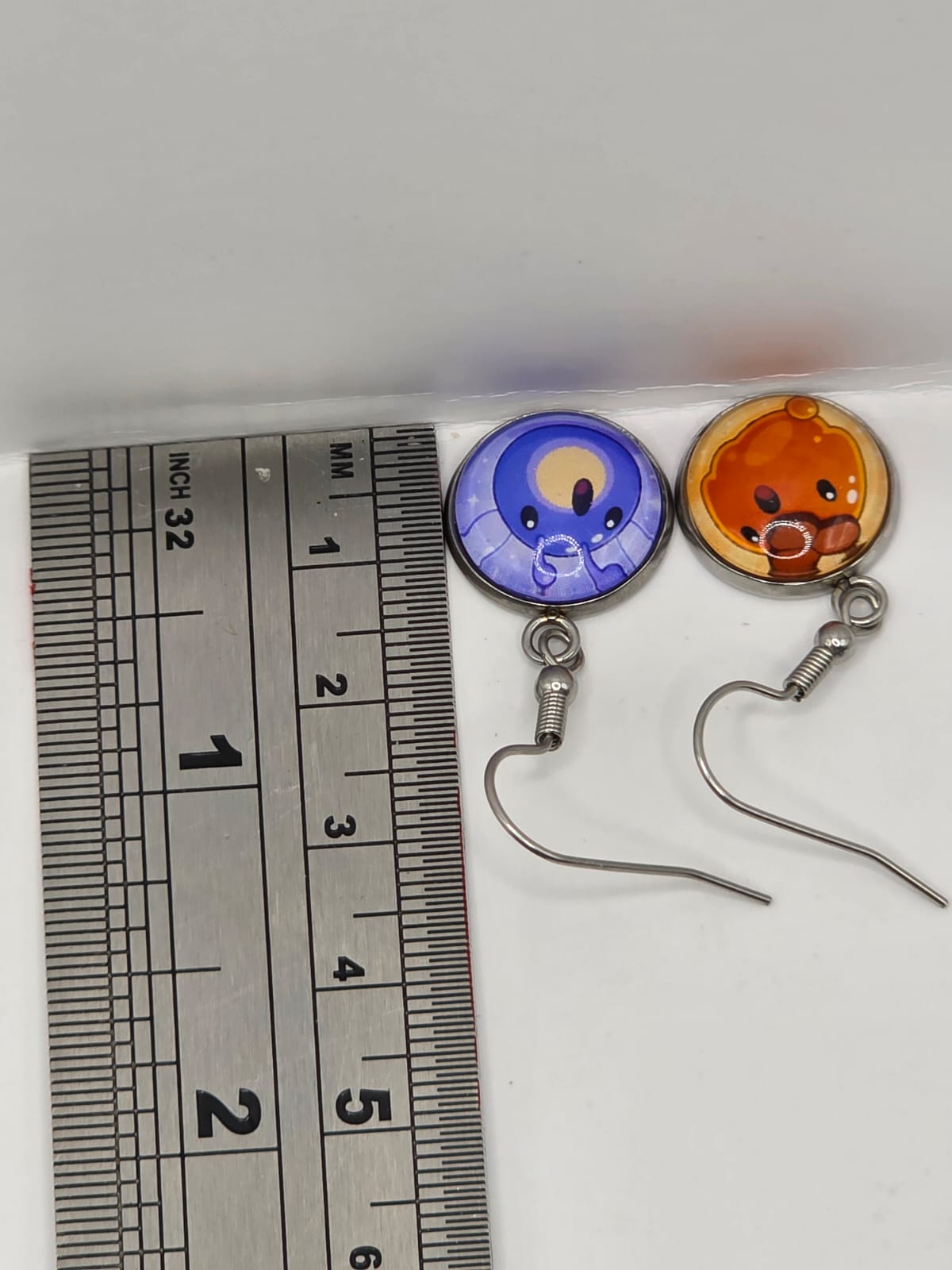 Slime Rancher Inspired Phosphor Slime & Honey Slime 14 mm Dangle Earrings