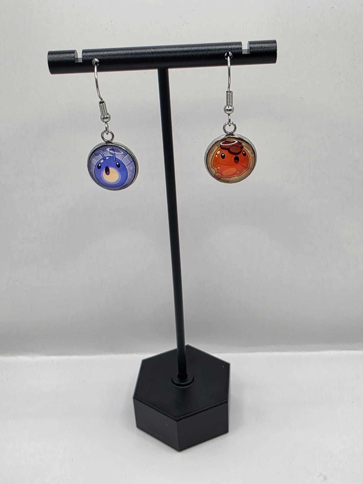 Slime Rancher Inspired Phosphor Slime & Honey Slime 14 mm Dangle Earrings