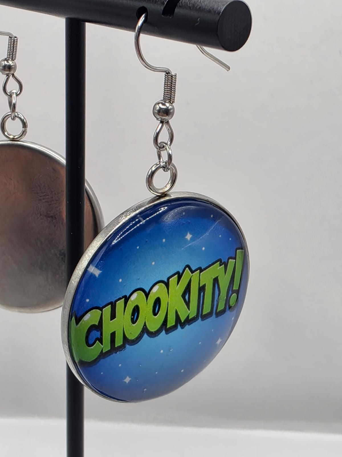 Final Space Inspired Mooncake & Chookity 30 mm Dangle Earrings