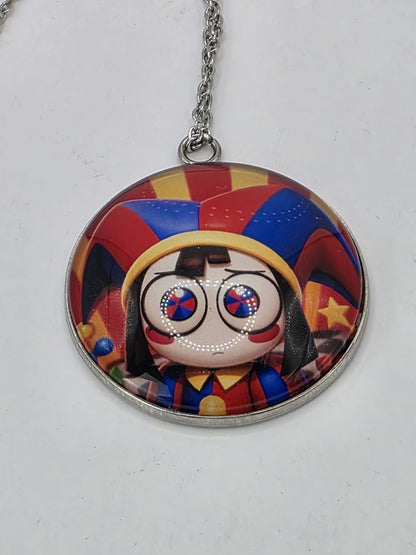 The Amazing Digital Circus Inspired Pomni 30 mm Pendant Necklace