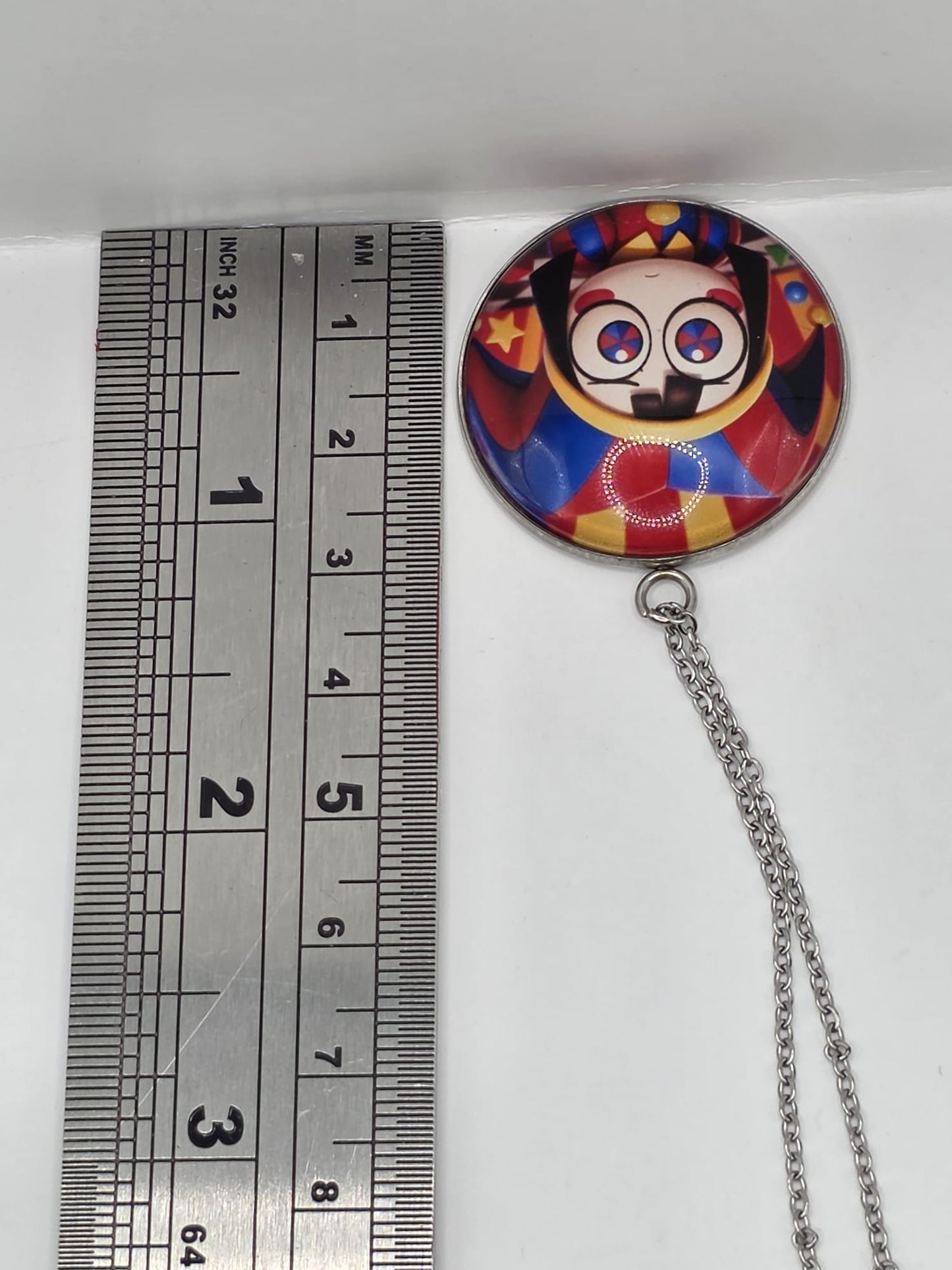The Amazing Digital Circus Inspired Pomni 30 mm Pendant Necklace