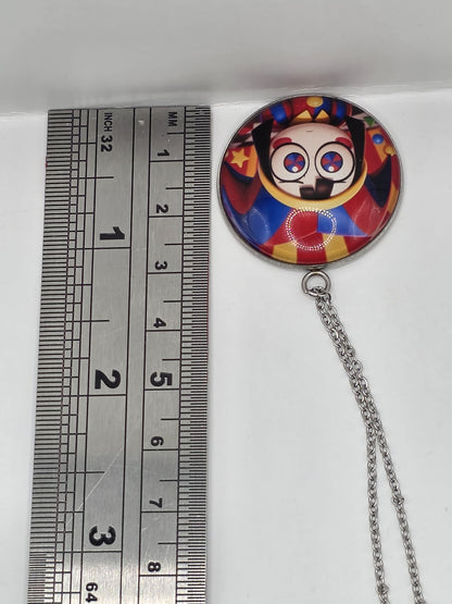 The Amazing Digital Circus Inspired Pomni 30 mm Pendant Necklace