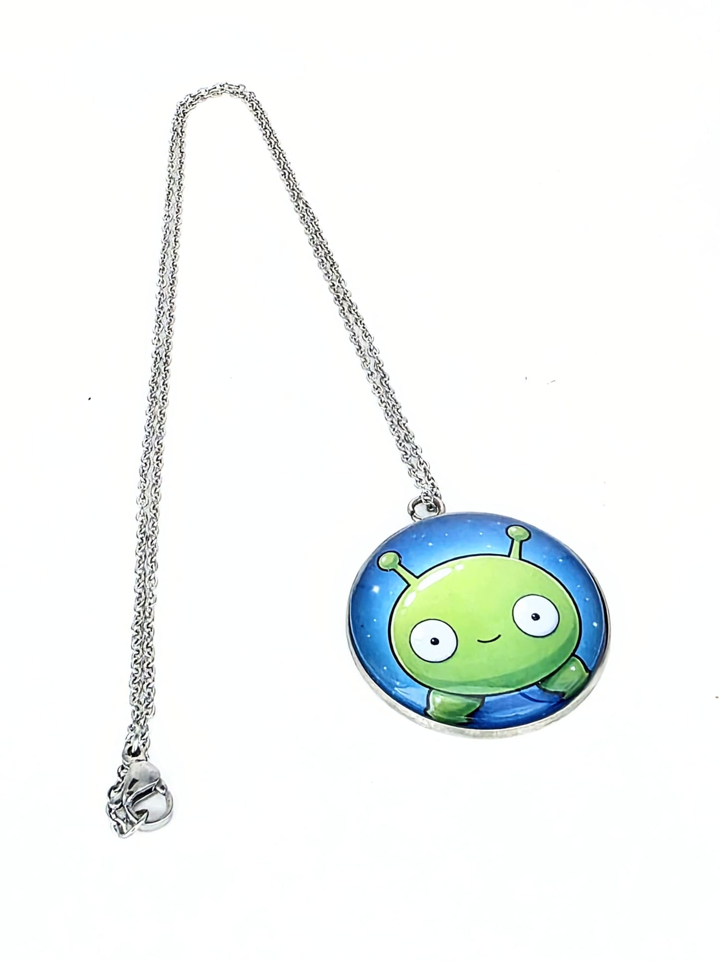 Final Space Inspired Mooncake 30 mm Pendant Necklace