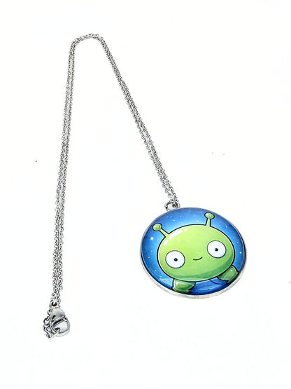 Final Space Inspired Mooncake 30 mm Pendant Necklace