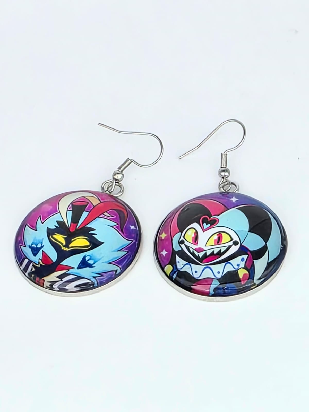 Helluva Boss Inspired Asmodeus & Fizzarolli 30 mm Earrings