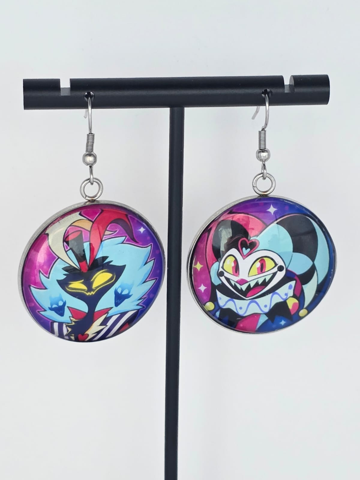 Helluva Boss Inspired Asmodeus & Fizzarolli 30 mm Earrings