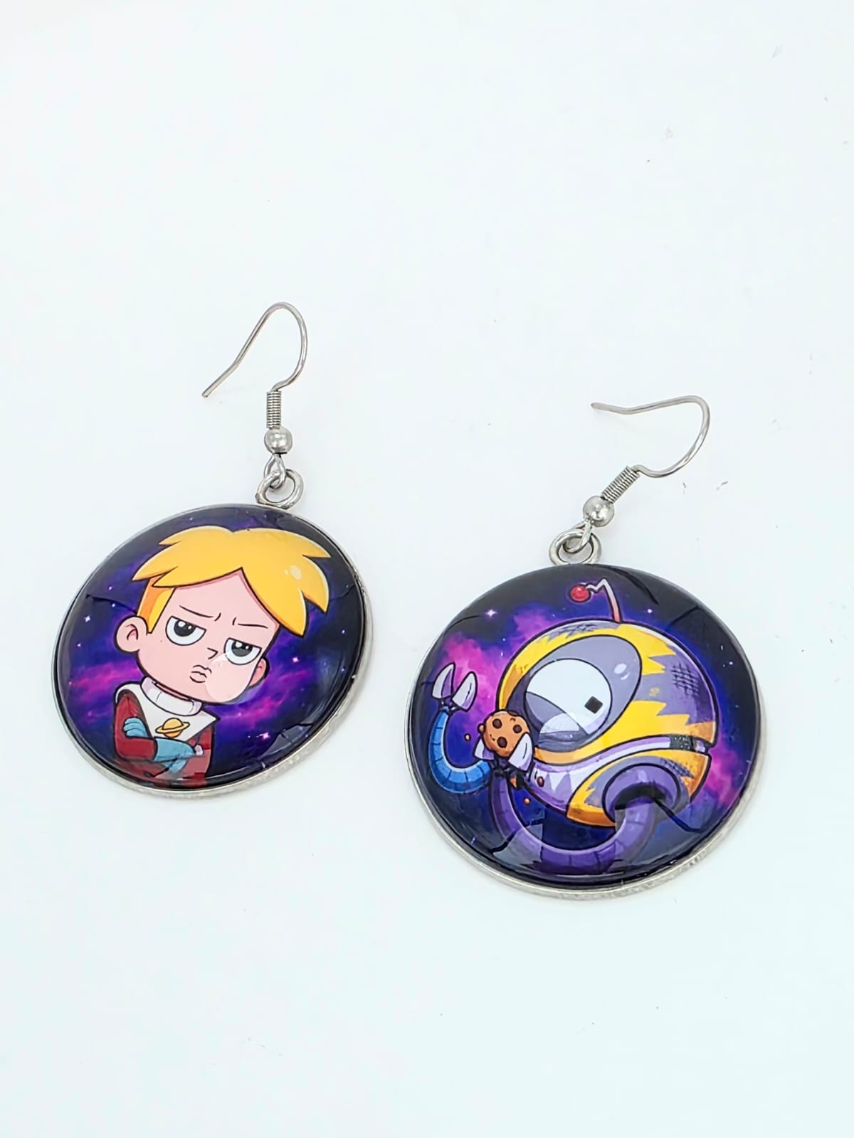 Final Space Inspired Gary & KVN 30 mm Earrings