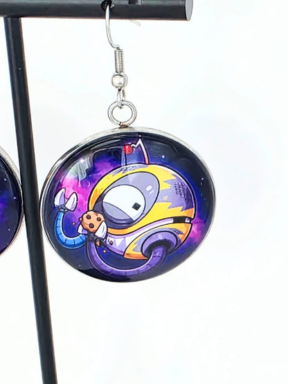 Final Space Inspired Gary & KVN 30 mm Earrings