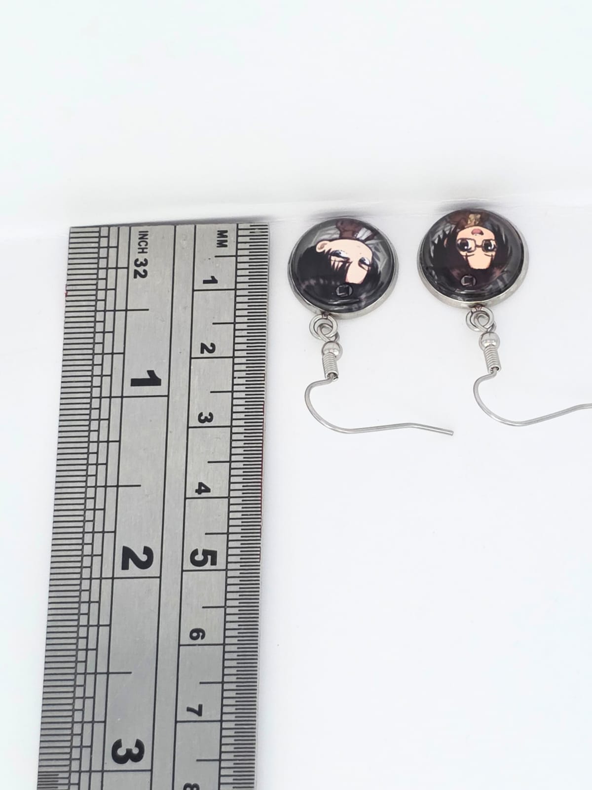 Attack on Titan Inspired Levi & Hange 14 mm Earrings