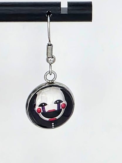 Five Nights at Freddy's (FNAF) Inspired Golden Freddy & The Puppet 14 mm Earrings