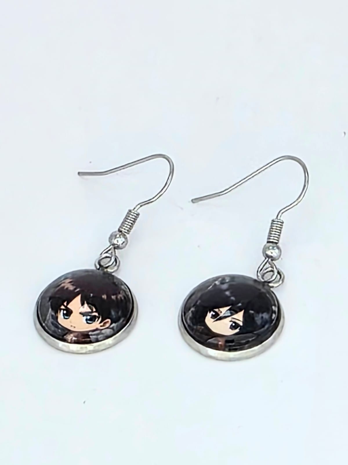 Attack on Titan Inspired Eren & Mikasa 14 mm Earrings