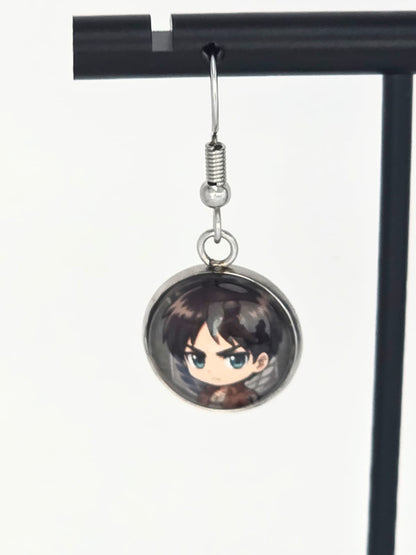 Attack on Titan Inspired Eren & Mikasa 14 mm Earrings