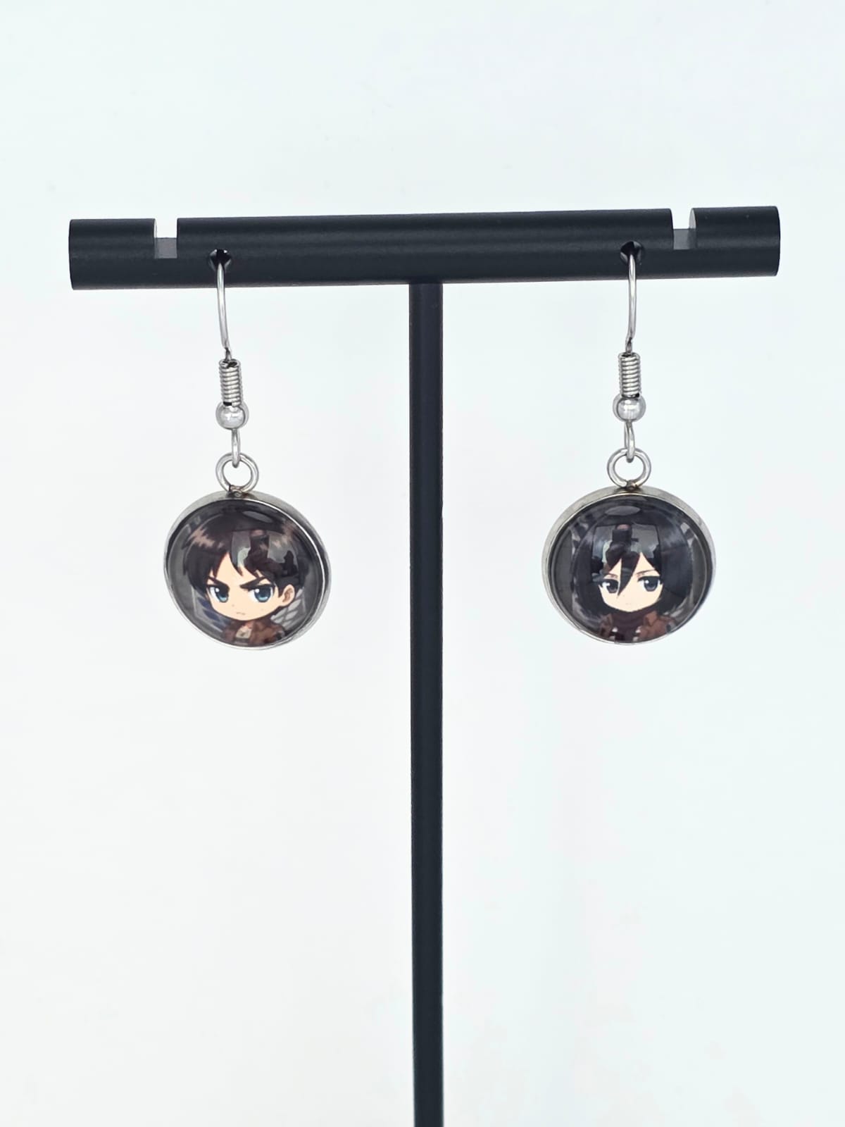 Attack on Titan Inspired Eren & Mikasa 14 mm Earrings