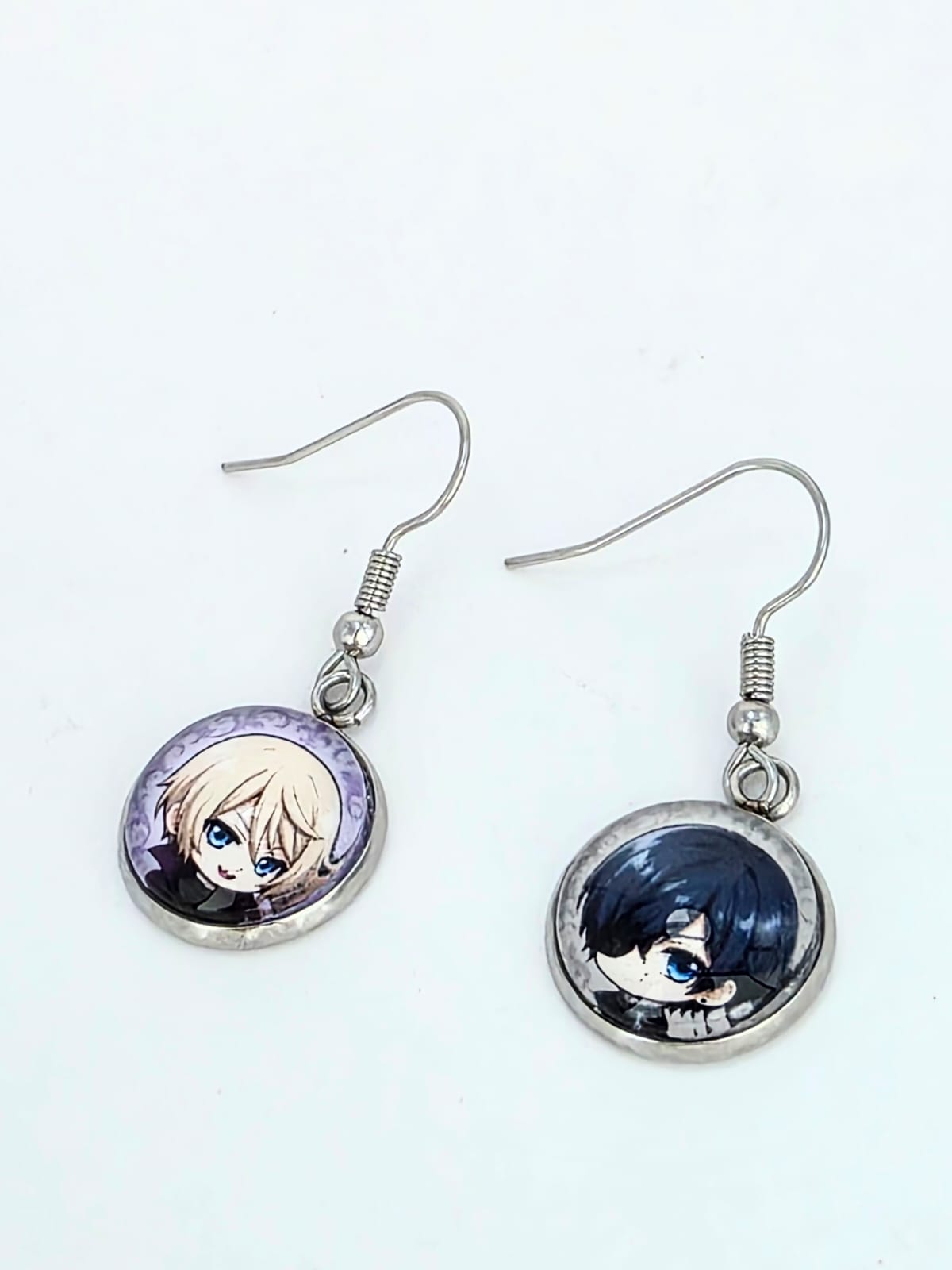 Black Butler (Kuroshitsuji) Inspired Ciel & Alois 14 mm Earrings