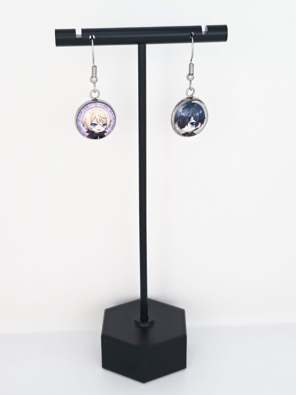 Black Butler (Kuroshitsuji) Inspired Ciel & Alois 14 mm Earrings