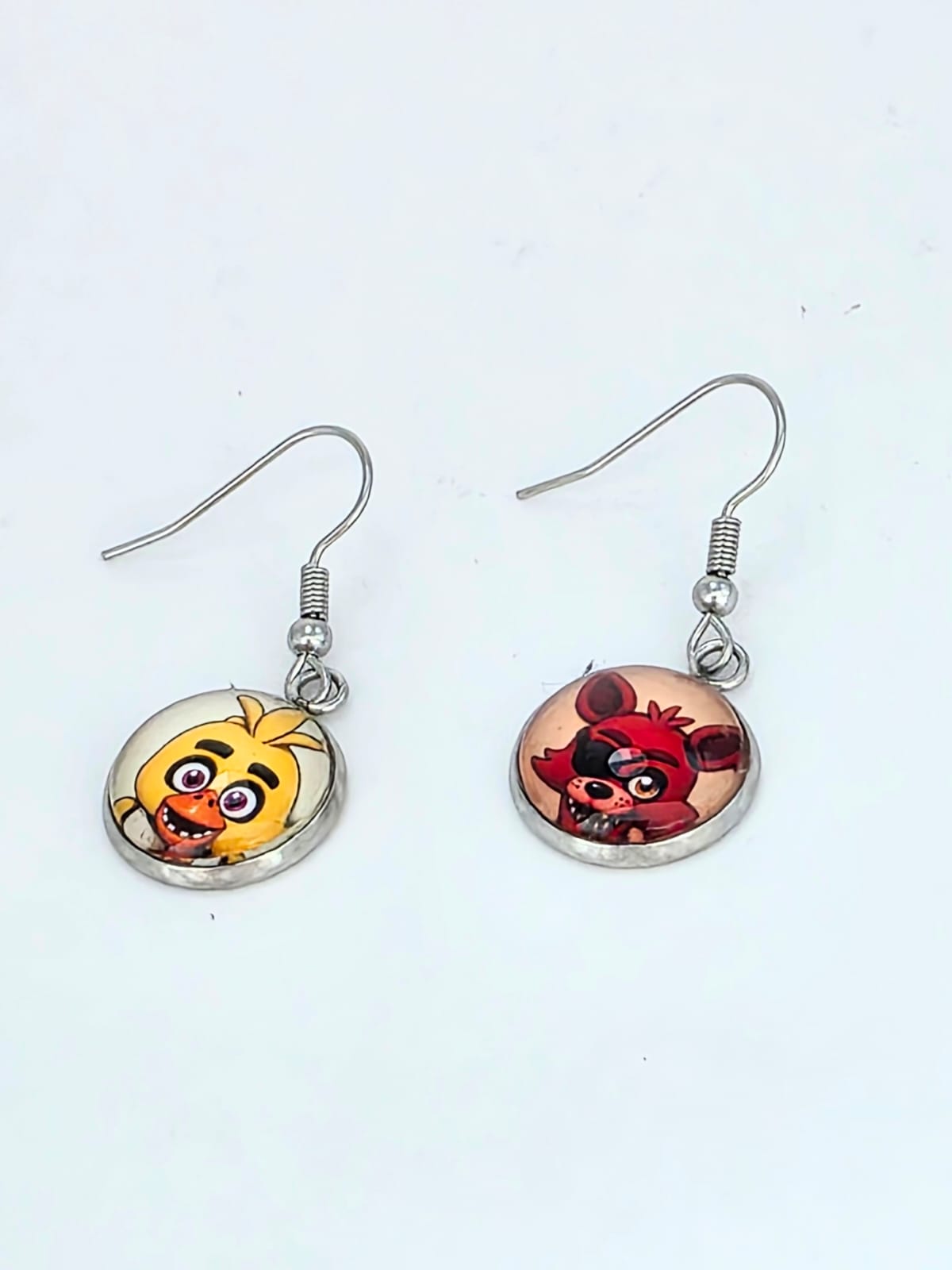 Five Nights at Freddy's (FNAF) Inspired Chica & Foxy 14 mm Earrings