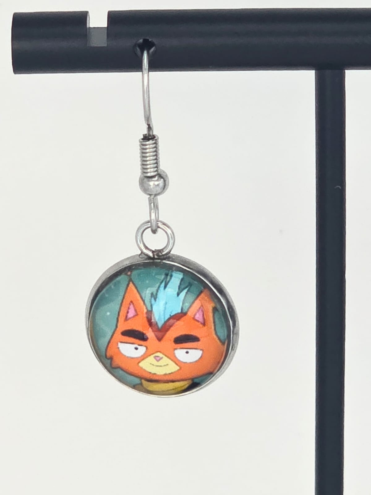 Final Space Inspired Avocato & Little Cato 14 mm Earrings