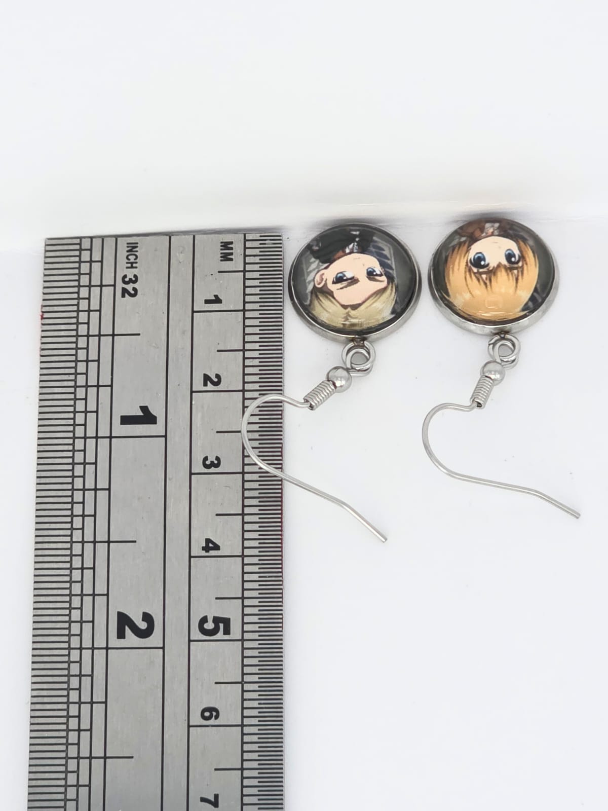 Attack on Titan Inspired Erwin & Armin 14 mm Earrings